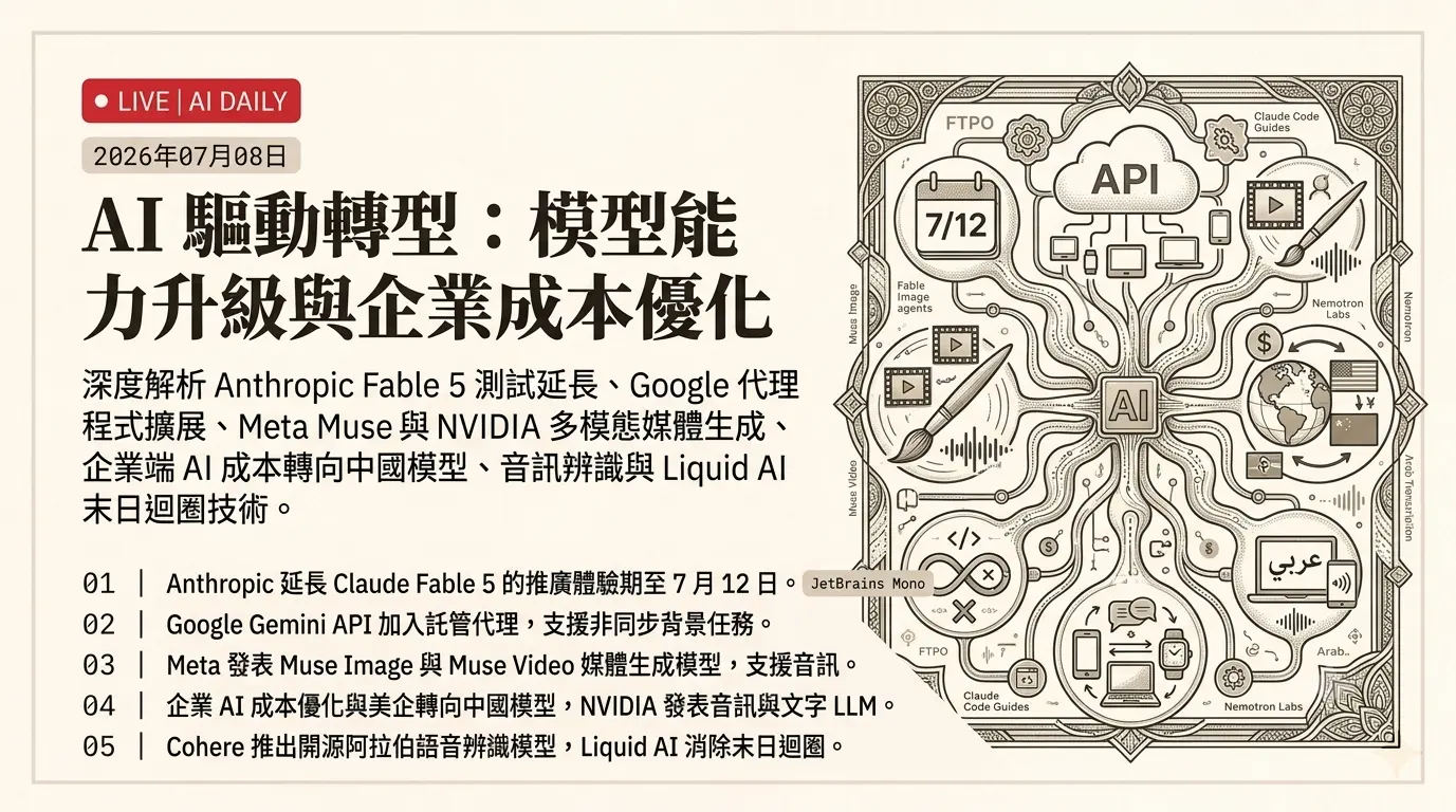 AI日報：Claude 跨平台升級、Meta 媒體生成模型登場、微軟降低 Copilot 成本、中國語言模型市占成長